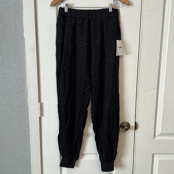 ÑNWT - LNA Jacquard jogger Pant Black Leopard - Picture 5 of 12